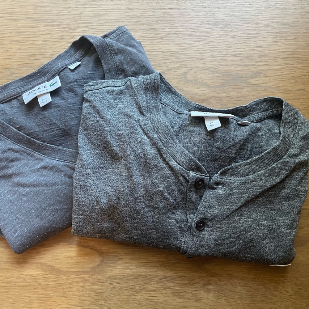 2 Lacoste Shirts